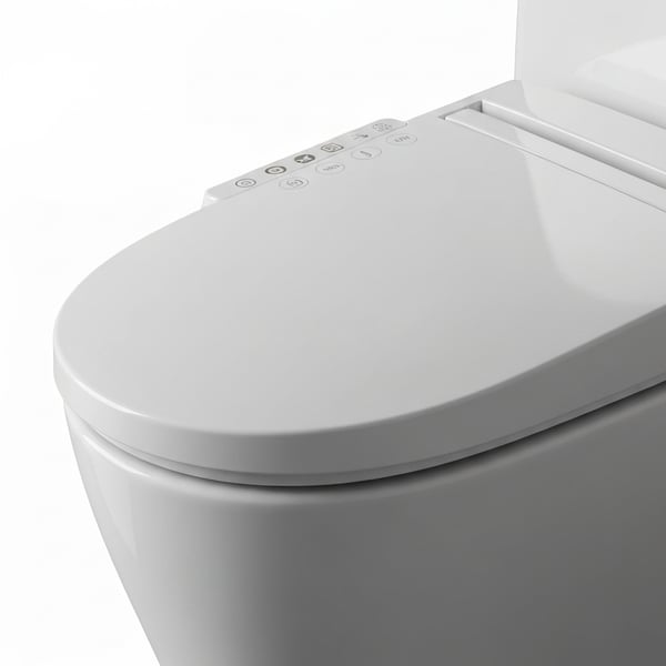 Smart One-Piece Toilet with LED Bidet, Tankless, Touch Control
