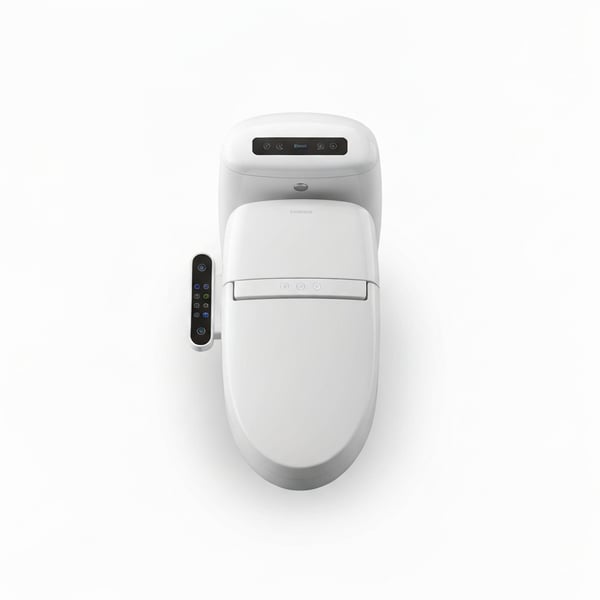 Smart One-Piece Toilet with LED Bidet, Tankless, Touch Control