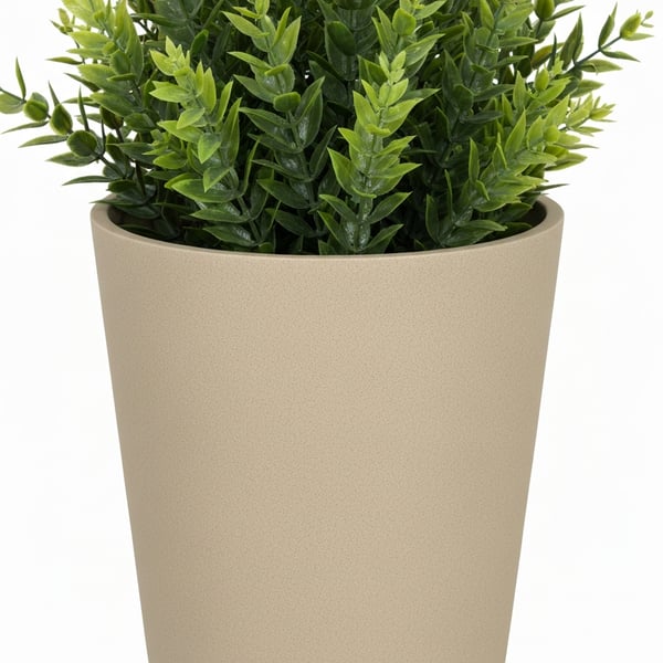 Premium 80cm Decorative Composite Planter Set with Premium Artificial Greenery
