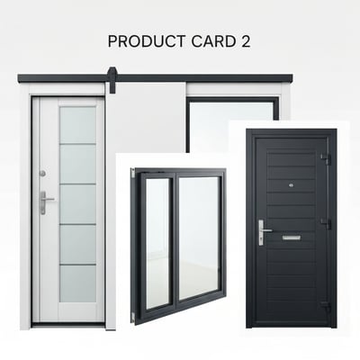 Line roller shutters — double-glazed Low-E + argon, U=1.6 thermal insulation