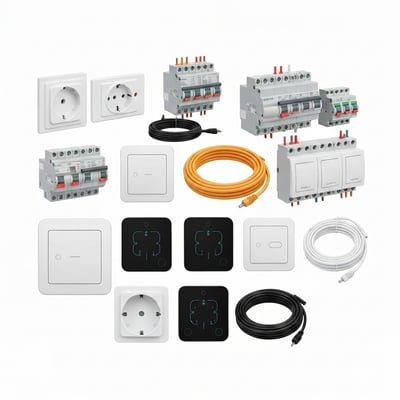 Line zigbee switches — EU-standard flush-mount, nickel-pl…