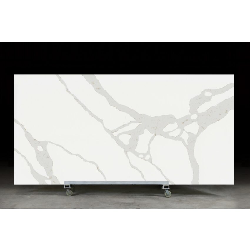 Calacatta trắng vân xám Engineered Quartz (PXQZ107) thumbnail 4