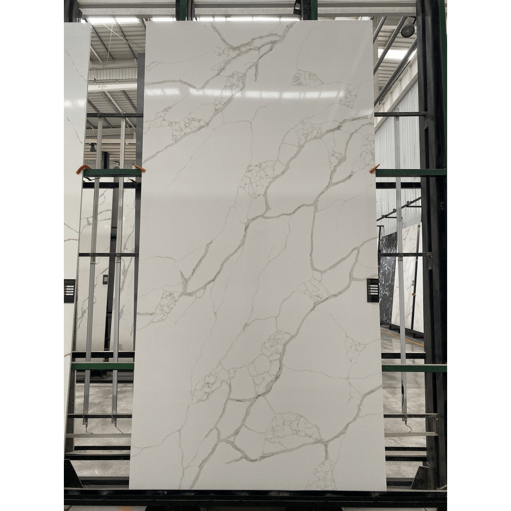 Đá thạch anh white with grey veins (PXQZ230507-6)