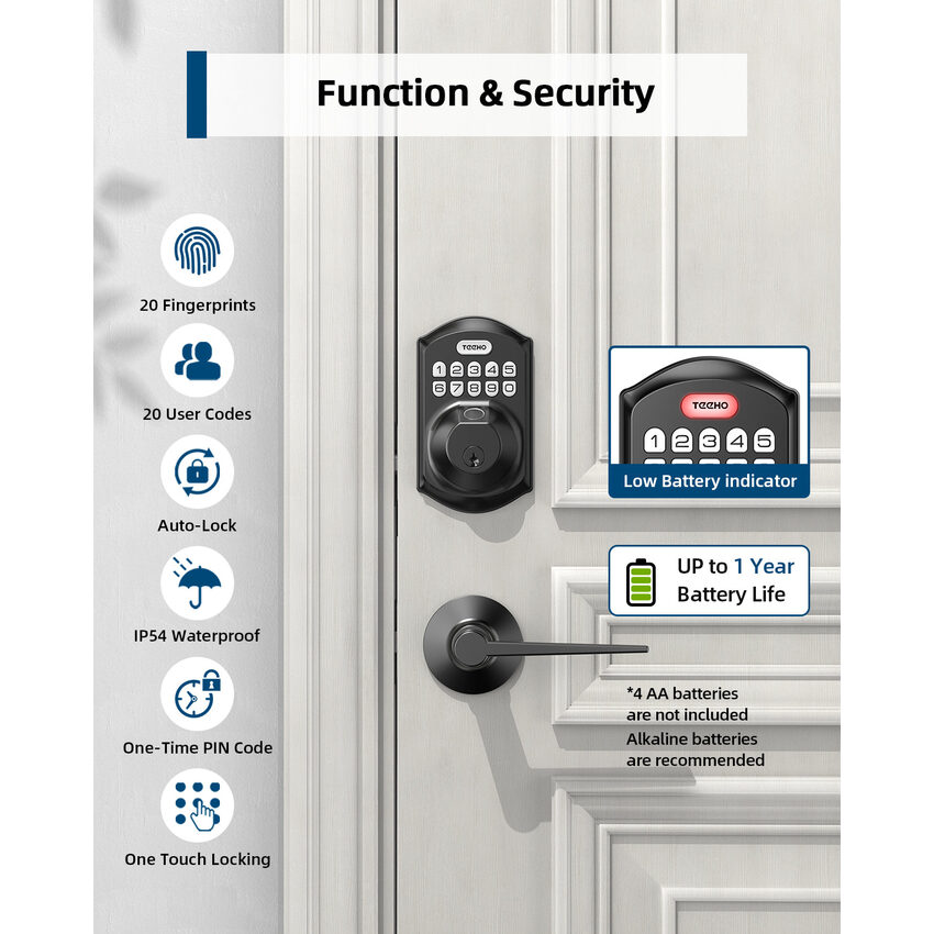 TEEHO TE002L Handle Lock Set (TE002L) thumbnail 4