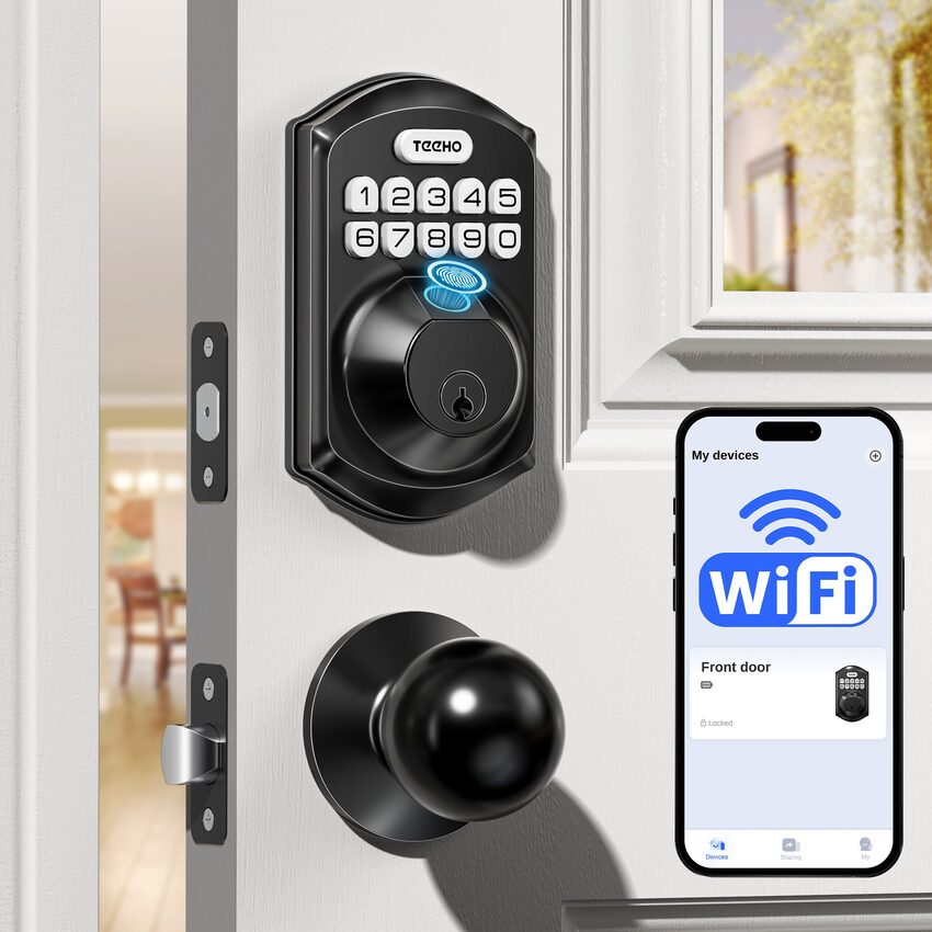 Khoá WiFi tay gạt TEEHO TE012W-K (TE012W-K) thumbnail 2